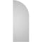 Ekena Millwork Quarter Round Top Left Surface Mount PVC Gable Vent w/ 2"W x 1-1/2"P Brickmould Frame, 14"W x 36"H GVPQL14X3602SN - alternate 5